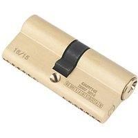 Smith & Locke 1* 6-Pin Double Euro Cylinder Lock 35-35 (70mm) Polished Brass (5167P)