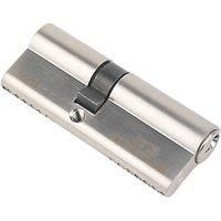 Smith & Locke 1* 6-Pin Double Euro Cylinder Lock 35-45 (80mm) Polished Nickel (9190P)