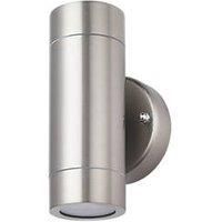 LAP Bronx Outdoor Up & Down Wall Light Stainless Steel (6996R)