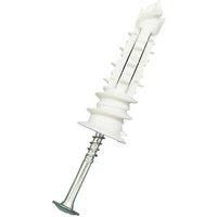 Easyfix Self-Drilling Expansion Plugs with Pan Head Screws Nylon 43mm 50 Pack (4675T)