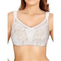 Berlei Women/'s Beauty Everyday Full Support Non-Wired Bra Minimizer, White (White), D