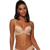 Gossard Women/'s 7705 Superboost Underwired Lace Plunge T-Shirt Bra, Nude, 28FF