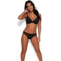 Gossard Glossies 6270 Underwired High Apex Light Padded Bra Black CS