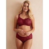 Berlei B521 Underwired Beauty Minimiser Bra Burgundy