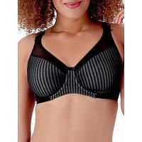 Berlei Women's Beauty Stripe Smoothing Bra - Black | Size: 34DD