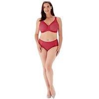 Berlei Beauty Stripe Bra Smoothing Minimiser Bras Black Passion Red Lingerie