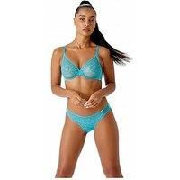 Gossard Glossies Brief Lace Knickers Sheer Mid Rise Lined Briefs Lingerie