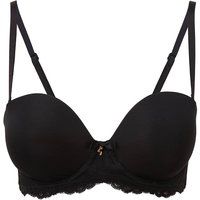 Gossard Womens Superboost Lace Strapless Bra, Black, 44D UK