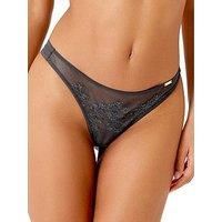 Gossard Glossies Lace Thong Semi Sheer Sexy Minimal Womens Lingerie 13006