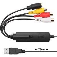 USB Video Capture Card Grabber - August VGB350 - Transfer VHS Mini DV Hi8 DVD to Computer for Windows 11,10,8,7, Composite S-Video, PAL / NTSC / SECAM, Convert Video from VCR & Camcorder
