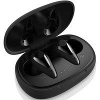 August In-Ear Sport Earphones Wireless Bluetooth 5.0 EP810 - Charging Case Earbuds/Touch Control/Microphone / 18-Hour Battery Life/iPhone Android/Gym Field Work Commute - Black
