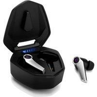 August Gaming Earbuds Bluetooth 5.0 True Wireless EPG500B - Dual Mic, Low Latency, USB-C Charging Case, IPX4 Water Resistance, Tactile, 40 Hours Battery Life