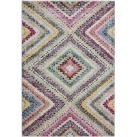 Modern Style Rugs Chateau Soft Multicolour Tribal Indoor Rug. Short Pile Rugs for Living room, Bedroom, Conservatory, Easy to Clean, 80x150cm (2ft 7 inch x 4ft 11 inch)
