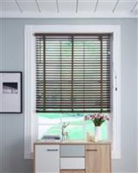 Little Black Book New 50mm Walnut Real Basswood Venetian Blinds, Available in 18 Sizes plus (90x160 cm)