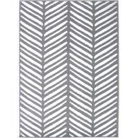 Homemaker Herringbone Rug - 120x170cm - Silver