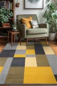 Maestro Montreal Ochre 120 X 170cm Rug, Yellow