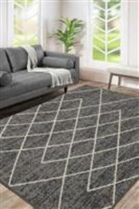 Homemaker Maestro Berber Rug Grey 120X170Cm