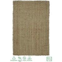 Natural Hand-Woven Jute Rug, Hardwearing Durable, Braided Fibre Indoor Area Rugs
