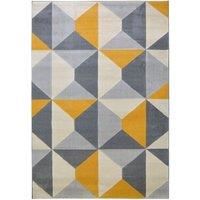 Everyday Creation Ochre Geo Rug