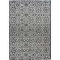 Homemaker County Tile Indoor/Outdoor Rug Grey 120X170Cm