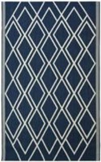 Homemaker County Diamonds Indoor/Outdoor Rug Navy 120X170Cm