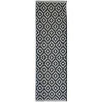 Homemaker Indoor Outdoor Geo Rug Silver 067X300Cm