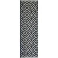 Homemaker Indoor Outdoor Geo Rug Silver 067X300Cm