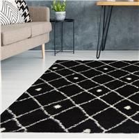 Very Home Snug Diamonds Rug - Black