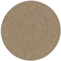 Homemaker Jute Natural Circular Outdoor Rug - 133cm