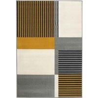 Maestro Barcode Ochre 120 X 170cm Rug, Yellow