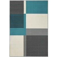 Maestro Barcode Teal 120 X 170cm Rug, Green