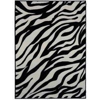 Maestro Zebra Black 160 X 230cm Rug, Black