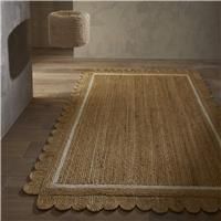 Scalloped Jute Rug