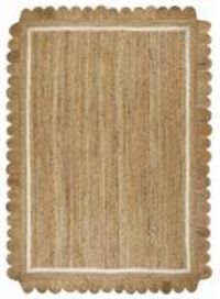 Homemaker Scallop Edge Jute Rug - 160x230cm - Natural