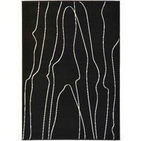 Maestro Linea Black 160 X 230cm Rug, Black