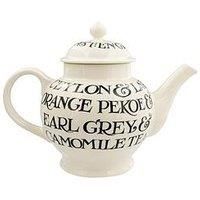 Emma Bridgewater Black Toast 4 Mug Teapot Boxed