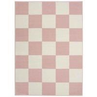 Maestro Chequers Blush 160 X 230cm Rug, Pink