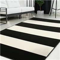 Maestro Bold Line Blk 120 X 160cm Rug, Black