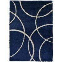 Snug Bubbles Navy Ivory 200X290cm Rug
