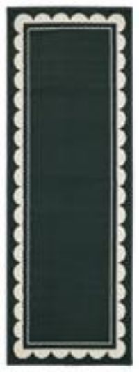 Homemaker Maestro Scallop Runner - 67x200cm - Green