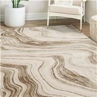 Homemaker Dusk Watercolour Marble Champagne Rug - 170x120cm