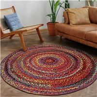 Homemaker Tropico Flatweave Round Rug - 135cm