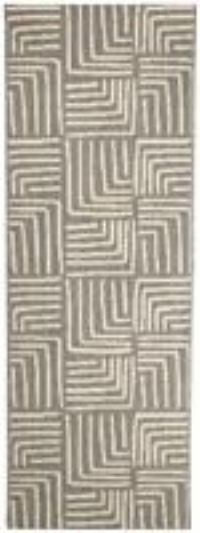 Homemaker Polypropylene Grey Rectangle Runner - 67 x 200cm