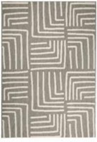 Homemaker Polypropylene Grey Rectangle Rug - 120 x 170cm
