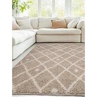 Very Home Snug Diamonds Rug - Natural