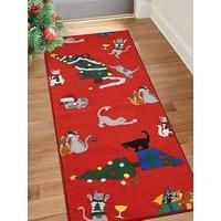 Very Home Christmas Cats Runner