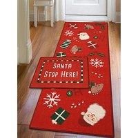 Very Home Santa Stop Here Runner & Doormat Set