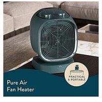 Dreamland Silent Power Pure Portable Fan Heater with 4 Heating Modes (Ultra-Quiet, Ionizer and Air-Purifying Heating Technology, Space Heater, 1-9H Programmable Timer)
