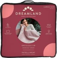 Dreamland Relaxwell Luxury Heated Throw &Ndash; Pink