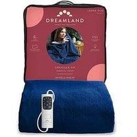 Dreamland Relaxwell Heated Large Navy Throw